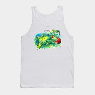 Sad Alien Frog Tank Top